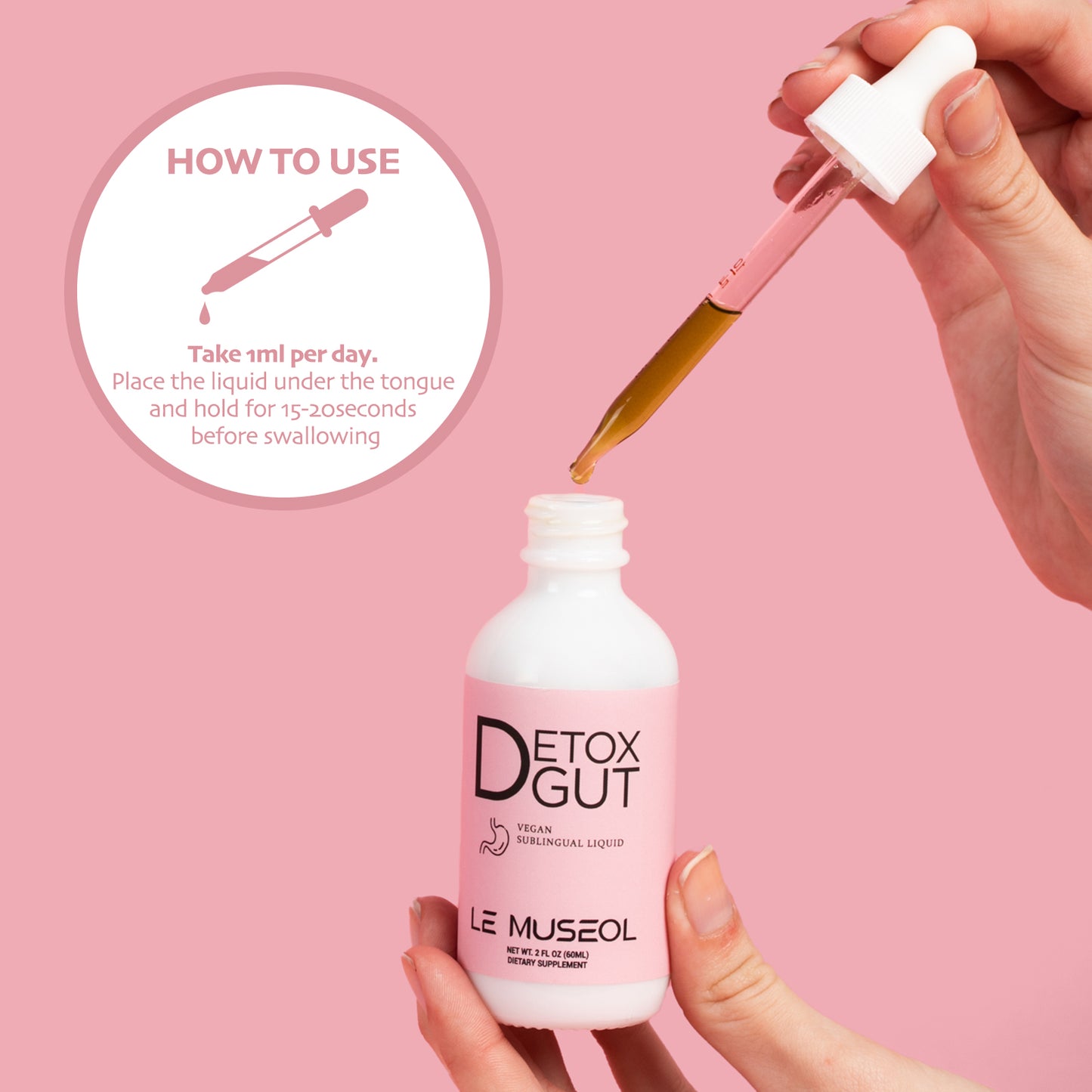 Le Museol Day Cleanse Vegan Blend Liquid of Chaga Mushroom and Turmeric