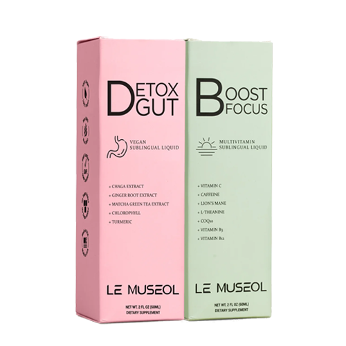Le Museol Day Cleanse Vegan Liquid and Energy Vegan Liquid Bundle Set