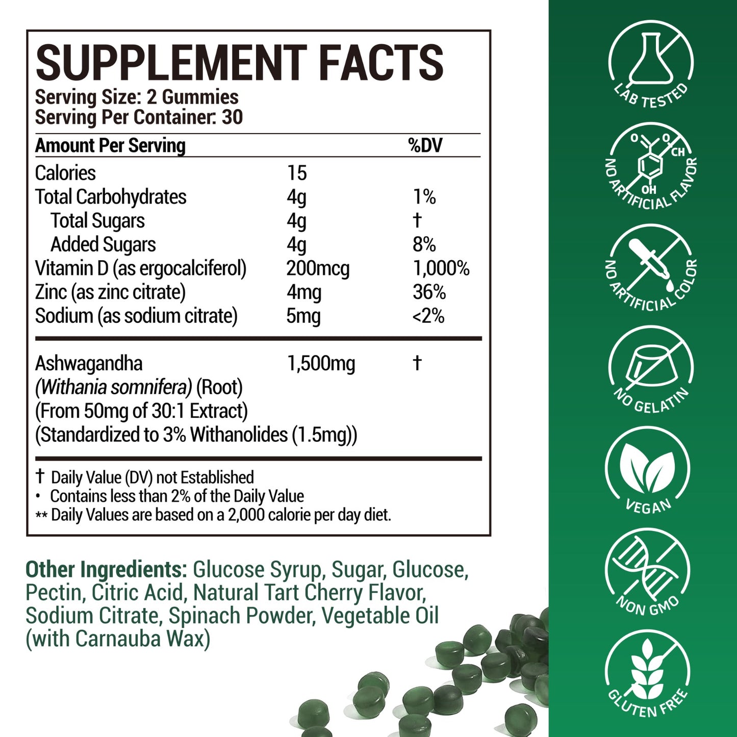 Ashwagandha Root Gummies 1500mg