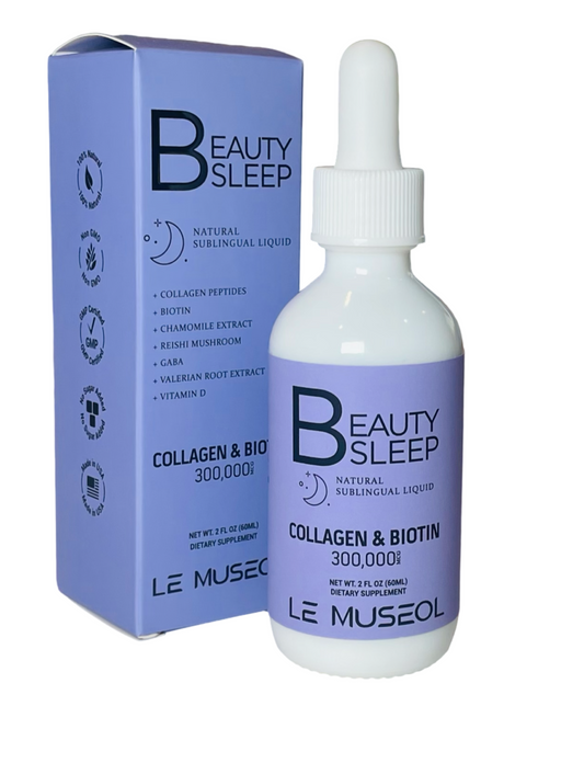 Le Museol Beauty Sleep Collagen & Biotin Dietary Liquid Blend for Skin and Hair